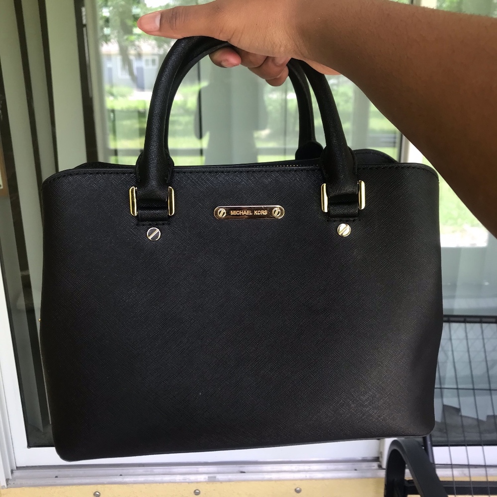 Savannah Medium Saffiano Leather Satchel